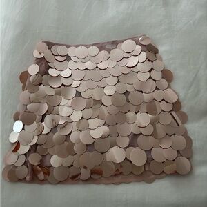 J. Crew Pink Sequin Mini Skirt